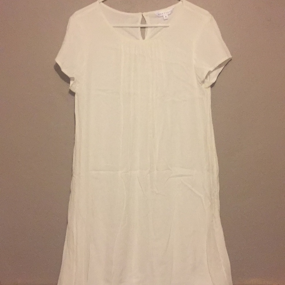 White mid length dress